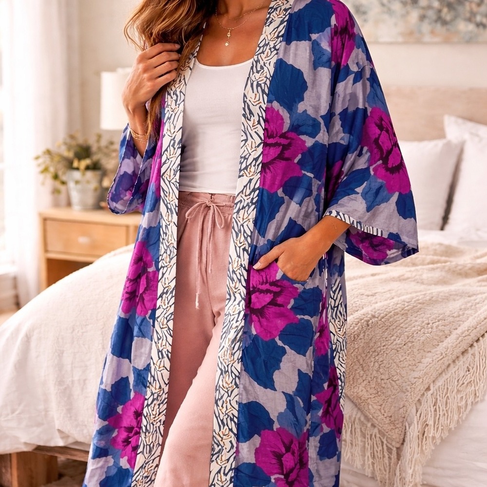 Floral Kimono/Duster Soft Surroundings